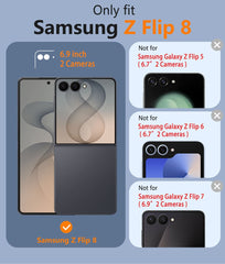 Samsung Z Flip 8 Phone Case: Matte Magnetic Charging Shockproof Magsafe Support Phone Case