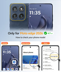 Motorola Edge 2026 Klare Handyhülle: Magnetisches Laden Stoßfest Magsafe-Unterstützung