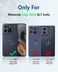 Motorola Edge 2026 Phone Case: Military Grade Shockproof with Built-in Screen Protector and Kickstand