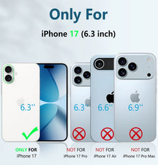 FNTCASE For iPhone 17 Phone Case: Military Grade Shockproof with Built-in Screen Protector and Kickstand