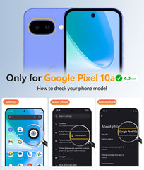 Google Pixel 10A Clear Phone Case: Magnetic Charging Shockproof Magsafe Support