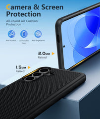 FNTCASE For Samsung Galaxy S25 FE Shock Protection Cell Phone Case Sturdy Cover with Non-Slip Texture
