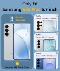 Samsung Galaxy S26 Plus Shock Protection Cell Phone Case Sturdy Cover with Non-Slip Texture