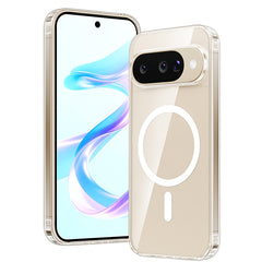 Transparente Handyhülle für Google Pixel 10/10 Pro/9/9 Pro (6,3 Zoll): Magnetisches Laden, stoßfest, Magsafe-Unterstützung 