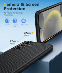 FNTCASE For Samsung Galaxy S25 Plus 6.7 inch Shock Protection Cell Phone Case Sturdy Cover with Non-Slip Texture