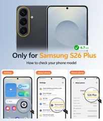 Samsung Galaxy S26 Plus Case: Strong Magnetic Translucent Matte Slim Shockproof Protective Drop Full Protection Phone Cover