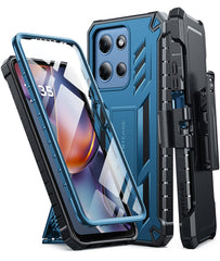 FNTCASE for Motorola Moto G 5G 2026 6.7 Inch Phone Case: Rugged Protective Phone Case with Belt Clip Holster and Kickstand