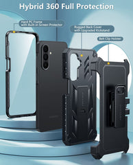 FNTCASE Samsung Galaxy A26 Phone Case: Rugged Protective Phone Case with Belt Clip Holster and Kickstand