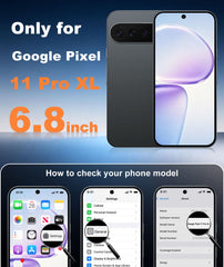 Google Pixel 11 Pro XL Case, FNTCASE Translucent Matte Magnetic Shockproof Cover, Military Drop-Tested Anti-Fingerprint Hard Back