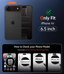 FNTCASE for iPhone Air Case: Strong Magnetic Translucent Matte Slim Shockproof Protective Drop Full Protection Phone Cover