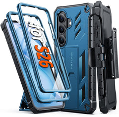 Samsung Galaxy S26 Case with Belt Clip Holster and Kickstand Military-Grade Protection Includes 2 Front Frames and a Built-in Screen Protector