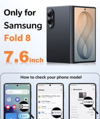 Samsung Galaxy Z Fold 8 with Hinge Protection Translucent MagSafe Matte Case Military Grade Shockproof Protective Phone Cover