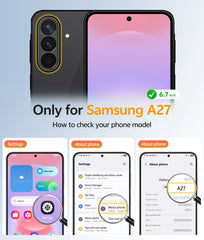 Samsung Galaxy A27 Shock Protection Cell Phone Case Sturdy Cover with Non-Slip Texture
