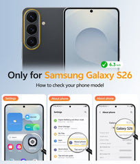 Samsung Galaxy S26 Case: Strong Magnetic Translucent Matte Slim Shockproof Protective Drop Full Protection Phone Cover