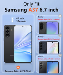 Samsung Galaxy A37 Shock Protection Cell Phone Case Sturdy Cover with Non-Slip Texture