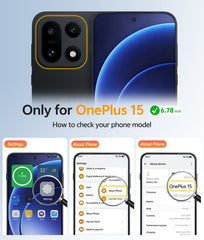 FNTCASE for OnePlus 15 Phone Case: Magnetic Translucent Matte Shockproof Slim Phone Cover - Military Grade Drop Proof Hard Back Anti-Fingerprint Protective Case