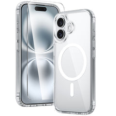 FNTCASE iPhone 16 Plus 6.7インチケース: 磁気充電 黄ばみ防止 耐衝撃 Magsafe サポート 携帯電話ケース