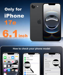 iPhone 17E/16E Phone Case: Magsafe Integrated Silicone Phone Cases with Military Grade Shockproof Protective Cover