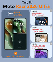 Motorola Razr Ultra 2026 Phone Case: Magnetic Charging Anti Yellowing Shockproof Magsafe Support Phone Case