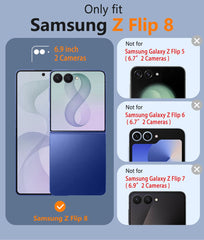 Samsung Z Flip 8 Phone Case: Matte Magnetic Charging Shockproof Magsafe Support Phone Case