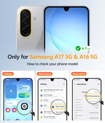 FNTCASE for Samsung Galaxy A16/A17 5G 6.7 inch Matte Textured Sturdy Bumper Rugged Case with Slidable Camera Lens Cover, Kickstand