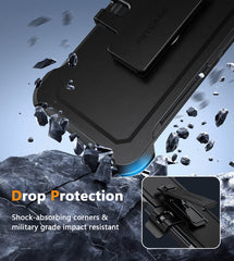 FNTCASE for Motorola Moto G Play 4G 2024 Case: Dual Layer Military Grade Drop Protection Phone Cover with Belt-Clip Holster | Rugged Durable Heavy Duty Shockproof Protective Bumper Tough