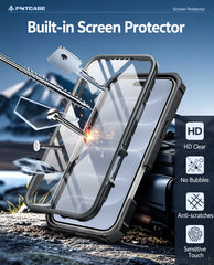 iPhone 18 Pro Max Case: Military Grade Rugged Cell Phone Cover with Kickstand and Belt Clip Holster