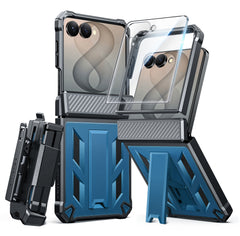 Samsung Z Flip 8 Phone Case: Rugged Hinge Protective Phone Case with Belt Clip Holster and Kickstand