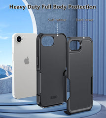 FNTCASE for iPhone 16E 6.1 inch Case: Protective Phone Cover Dual Layer Military Grade Drop Proof