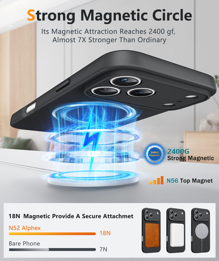 iPhone 17 Pro Max Phone Case: Magsafe Integrated Silicone Phone Cases with Military Grade Shockproof Protective Cover – FNTCASE OFFICIAL iPhone 17 Pro Max Phone Case: Magsafe Integrated Silicone Phone Cases with Military Grade Shockproof Protective Cover – FNTCASE OFFICIAL
