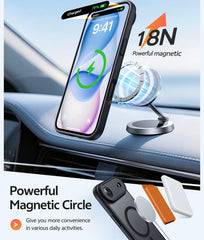 FNTCASE for iPhone 17 Air Case: Strong Magnetic Translucent Matte Slim Shockproof Protective Drop Full Protection Phone Cover