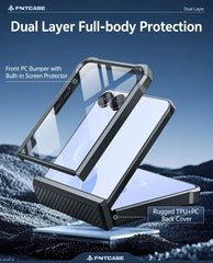 Samsung Z Flip 8 Phone Case: Military Grade Shockproof with Built-in Screen Protector and Kickstand
