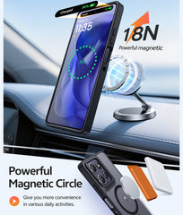 FNTCASE for Moto G Power 5G 2026/ 2025 6.8 Inch Phone Case: Magnetic Translucent Matte Shockproof Slim Phone Cover - Military Grade Drop Proof Hard Back Anti-Fingerprint Protective Case