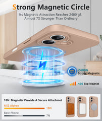 iPhone 17 Phone Case: Magsafe Integrated Silicone Phone Cases with Military Grade Shockproof Protective Cover