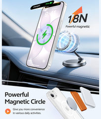 FNTCASE for iPhone 17E/ 16E 6.1 Inch Case: Magnetic Charging Anti Yellowing Shockproof Magsafe Support Phone Case
