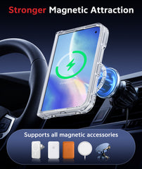 iPhone Duo Case Full Hinge Protection MagSafe Heavy Duty Rugged Shockproof Anti-Scratch Protective Clear Phone Cover