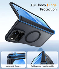 Google 11 Pro Fold with Hinge Protection Translucent MagSafe Matte Case Military Grade Shockproof Protective Phone Cover