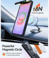 Samsung A37/A36/A56 Phone Case: Magnetic Translucent Matte Shockproof Slim Phone Cover - Military Grade Drop Proof Hard Back Anti-Fingerprint Protective Case