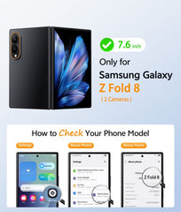 Samsung Galaxy Z Fold 8 with Hinge Protection Translucent MagSafe Matte Case Military Grade Shockproof Protective Phone Cover