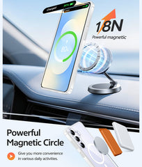 Samsung Galaxy S25 FE 6.7 inch Clear Case: Magnetic Charging Shockproof Magsafe Support