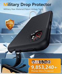 FNTCASE For Samsung Galaxy XCover 7 Pro Shock Protection Cell Phone Case Sturdy Cover with Non-Slip Texture