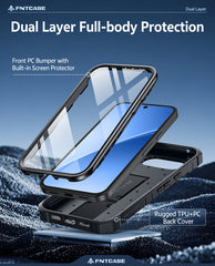 Google Pixel 10A Phone Case: Military Grade Shockproof with Built-in Screen Protector and Kickstand