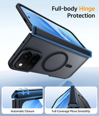 Google 11 Pro Fold with Hinge Protection Translucent MagSafe Matte Case Military Grade Shockproof Protective Phone Cover
