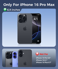 iPhone 16 Pro Max Phone Case with Camera Stand