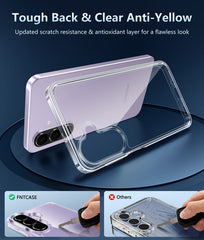 Samsung Galaxy A27 Clear Phone Case: Wireless Charging Anti Yellowing Shockproof