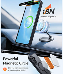 Samsung A37/A36/A56 Phone Case: Magnetic Translucent Matte Shockproof Slim Phone Cover - Military Grade Drop Proof Hard Back Anti-Fingerprint Protective Case