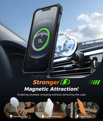 iPhone 17E Magnetic Rugged Case Featuring Ring Kickstand Military Grade Protection