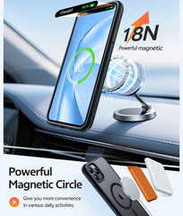 iPhone 11 Pro Max Case: Strong Magnetic Translucent Matte Slim Shockproof Protective Drop Full Protection Phone Cover