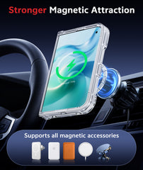 iPhone Ultra 2026 Clear Case: Magnetic Charging Shockproof Magsafe Support