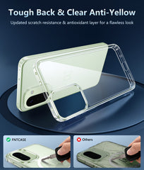 OnePlus 15R Clear Case: Wireless Charging Anti Yellowing Shockproof Phone Case